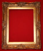 Baroque Style Gold Plated Wooden Frame Size 24x36"