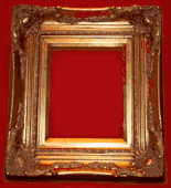 Baroque Style Gold Plated Wooden Frame Size 8x10"