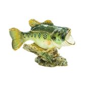 Bass Jeweled Box Enameled pewter bejeweled w/ Austrian crystals