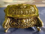 Beautiful Bronze Jewelry Large Box Made in Spain