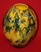 Beautiful Gorgeous Alicja Poland Hand Made Mouth Blown Flower Vase