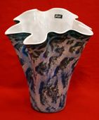 Beautiful Gorgeous Alicja Poland Hand Made Mouth Blown Flower Vase