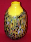 Beautiful Gorgeous Alicja Poland Hand Made Mouth Blown Flower Vase