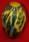 Beautiful Gorgeous Alicja Poland Hand Made Mouth Blown Flower Vase
