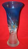 Beautiful Gorgeous Ambienta Germany Hand Made Glass Flower Vase
