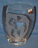 Beautiful Gorgeous Ambienta Germany Hand Made Glass Flower Vase