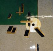 Beautiful Hand Carved Painted Wooden Plaque Made in Portugal