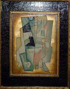 Beautiful Hand Carved Painted Wooden Plaque Portugal