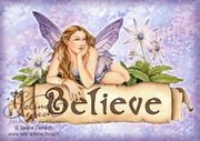 Believe Fairy by Selina Fenech  8"x10" Ceramic Art Tile with recessed hangers for tabletop or wall hanging purposes