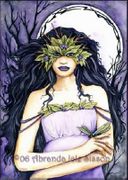 Belle by Abranda Icle Sisson   8"x10" Ceramic Art Tile with recessed hangers for tabletop or wall hanging purposes