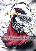 Binding The Moon by Abranda Icle Sisson   8"x10" Ceramic Art Tile with recessed hangers for tabletop or wall hanging purposes