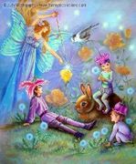 Birth of A Rose by Judy Mastrangelo  8"x10" Ceramic Art Tile with recessed hangers for tabletop or wall hanging purposes