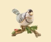 Blue Jay Jeweled Box Enameled pewter box bejeweled with Austrian crystals