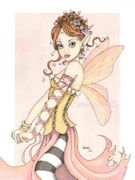 Blushing Rose by Caron Vinson   8"x10" Ceramic Art Tile with recessed hangers for tabletop or wall hanging purposes