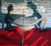 Brand New German Ambienta Glass Metal Fruit Bowl