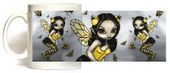 Bumble Bee Fairy Mug by Artist Jasmine Becket Griffith 11oz Coffee Mugs Microwave and Dishwasher Safe