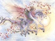 Butterfly Heart by Sara M. Butcher  8"x10" Ceramic Art Tile with recessed hangers for tabletop or wall hanging purposes