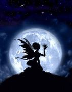 Catch a Falling Star by Julie Fain  8"x10" Ceramic Art Tile with recessed hangers for tabletop or wall hanging purposes