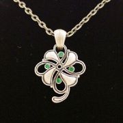 Celtic Clover Necklace All Jewelry Packages with Custom Back Card & OPP Bag Lead Free Alloy