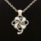 Celtic Clover Necklace All Jewelry Packages with Custom Back Card & OPP Bag Lead Free Alloy