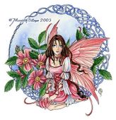 Celtic Rose by Meredith Dillman 8"x10" Ceramic Art Tile with recessed hangers for tabletop or wall hanging purposes Celtic Rose by Meredith Dillman 8"x10" Ceramic Art Tile with recessed hangers for tabletop or wall hanging purposes