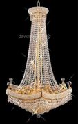 Chandelier 30% Crystal Corona Collection Lead # DVR29023048   W30" x H48"