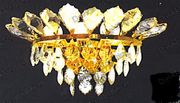Chandelier 30% lead Crystal # A42057L3ag Size w19" x h9"