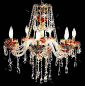 Chandelier 30% Lead Crystal Alexandria Collection # DVR78102628 Size W26" x H28" Chandelier 30% Lead Crystal Alexandria Collection # DVR78102628 Size W26" x H28"
