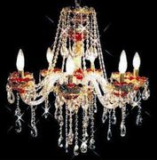 Chandelier 30% Lead Crystal Alexandria Collection # DVR78102628 Size W26" x H28"