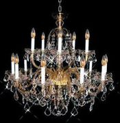 Chandelier 30% Lead Crystal Alexandria Collection # DVR78313531 Size W35" x H31"