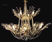 Chandelier 30% Lead Crystal Autumn Collection # DVR20134238 Size W42" x H38"