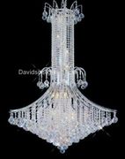 Chandelier 30% lead Crystal Cantolo Collection# A1001L32ag Size w32" x h71"