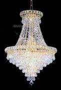 Chandelier 30% Lead Crystal Cinderella Collection # DVR20021623   W16" x H23"