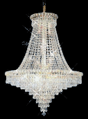 Chandelier 30% Lead Crystal Cinderella Collection # DVR20022430   W24" x H30"