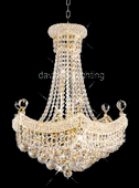 Chandelier 30% Lead Crystal Corona Collection # DVR29022432   W24" x H32"