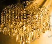 Chandelier 30% lead Crystal # D5002L7ag Size w16" x h16"