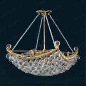 Chandelier 30% lead Crystal  # DVR98002414AG Size w24" x H 14"