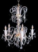 Chandelier 30% Lead Crystal Elizabeth Collection # DVR78302633g   W26" x H33"