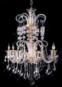 Chandelier 30% Lead Crystal Elizabeth Collection # DVR78302935G  W29" x H35"