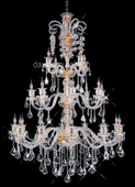 Chandelier 30% Lead Crystal Elizabeth Collection # DVR78304463G W44" x H63" Chandelier 30% Lead Crystal Elizabeth Collection # DVR78304463G W44" x H63"