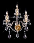 Chandelier 30% Lead Crystal Elizabeth Collection # DVR7830W1422G  W14" x H22"