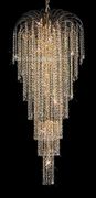 Chandelier 30% Lead Crystal Falls Collection # DVR68012558 Size w25" x H58"