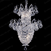 Chandelier 30% lead Crystal  Flora Collection # DVR58001517A Size w15" x H 17"