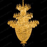 Chandelier 30% lead Crystal  Flora Collection # DVR58002328AG Size w23" x H 28"