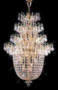 Chandelier 30% Lead Crystal Flora Collection # DVR58003150  W31" x H50"
