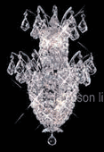 Chandelier 30% Lead Crystal Flora Collection # DVR5800W1519  W15" x H19"