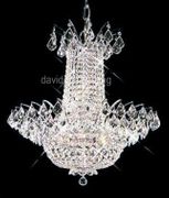 Chandelier 30% Lead Crystal Flora Collection # DVR58012222  W22" x H22"