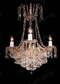 Chandelier 30% lead Crystal # J404L3ag Size w20" x h26"