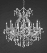 Chandelier 30% lead Crystal Maria Theresa Collection # DVR28002WA Size w20" x H 22"- 6 light Chandelier 30% lead Crystal Maria Theresa Collection # DVR28002WA Size w20" x H 22"- 6 light