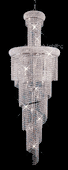 Chandelier 30% Lead Crystal Spiral Collection # DVR18002260 W22" x H60" Chandelier 30% Lead Crystal Spiral Collection # DVR18002260 W22" x H60"